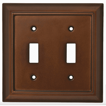Brainerd W31561-ESO Espresso Architect Double Switch Wall Plate Cover