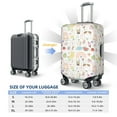 thumbnail image 6 of Fotbe Summer Rabbit Luggage Cover Protector,Suitcase Protector,Scratch and Dirt Resistant,Fits 18-32 Inch Luggage-Small, 6 of 9