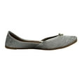 thumbnail image 4 of Silver Zari Punjabi Jutti For Women Handmade Shoes Designer Jutti Ethnic Flat Flip Flops Shoes US 10 / EURO 42, 4 of 5