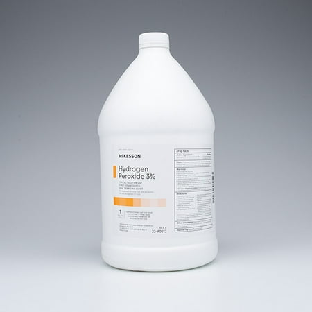 mckesson hydrogen peroxide 3 strength 1 gallon bottle walmart com