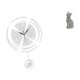 thumbnail image 1 of Reloj de pared decorativo, silencioso, sin , de resina acrílica, redondo, estatua de gato, adecuado para dormitorio, baño, sala de estar, escrit, 1 of 8