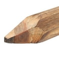 thumbnail image 6 of YOSADIER 6-Pack Brown Wood Garden Stakes Weather-Resistant Decorative Fence Edging for Landscape and Yard, 6 of 8