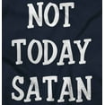thumbnail image 2 of Not Today Satan Funny Christian Men's Graphic T Shirt Tees Brisco Brands S, 2 of 6