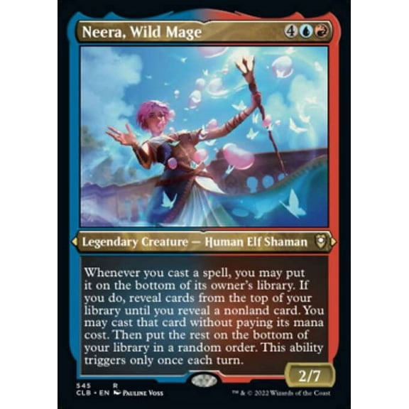 MtG Commander Legends: Battle for Baldur's Gate Neera, Wild Mage (Etched Foil) #545