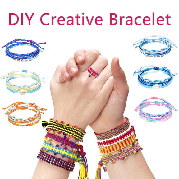 Colorful Friendship Bracelets, Handmade Woven Rope Wristbands, Adjustable Colorful Beaded Bracelet, Braided Friendship Bracelets for Women Men and Teens Handmade