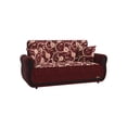 thumbnail image 3 of Ottomanson Roma Sleeper Loveseat, Burgundy Chenille, 3 of 6