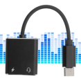 thumbnail image 1 of Cable De Audio De Carga Tipo C, Separador Estable, Adaptador De Carga Compacto Para Auriculares, Portátil Universal Para Auriculares De 3,5 Mm, 1 of 7