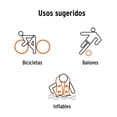 thumbnail image 5 of Mini Bomba DE Aire para Bicicleta Truper 13790 Negro 2 Paquete, 5 of 5