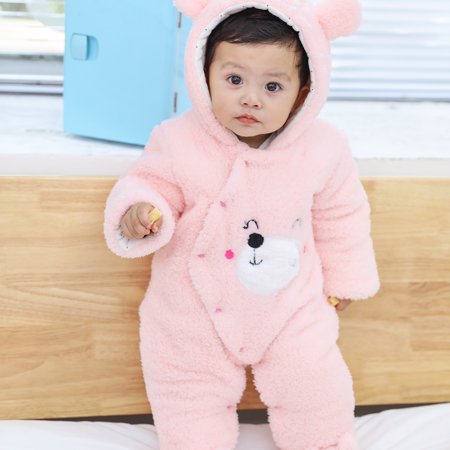 Nouveau Ne Bebe Manteau D Hiver Pour Bebe Pied Barboteuse Avant S Enclenche Combinaison Chaude Walmart Canada