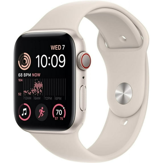 Restored Apple Watch SE (2022) 2nd Gen 40mm A2726 (GPS + Cellular) Starlight (Refurbished)