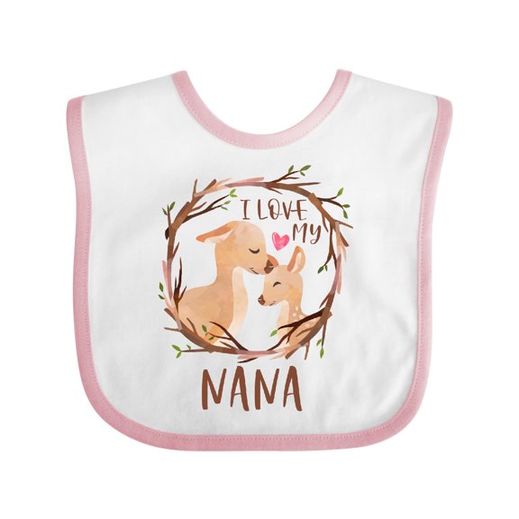 Inktastic I Love My Nana Boys or Girls Baby Bib
