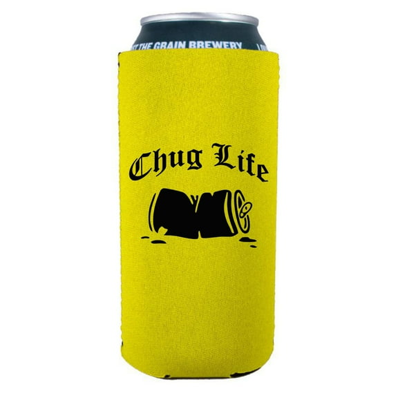 Chug Life 16 oz. Can Coolie (Yellow)