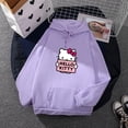 thumbnail image 5 of Sudadera con capucha de dibujos animados Sanrio Hello-Kitty para mujer, sudadera de moda coreana para niñas, ropa modelo de primavera y otoño, ropa informal de manga larga, 5 of 5