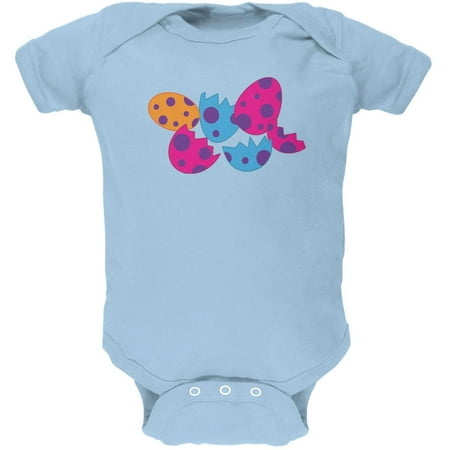 

Jurassic Dinosaur Dino Eggs Light Blue Soft Baby One Piece - 12 month