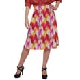thumbnail image 1 of Moomaya Jupe Imprimée pour Femmes Poly Spandex Tenue Décontractée Été Jupe pour Filles, 1 of 5