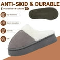thumbnail image 5 of BERANMEY Thick-Soled Fuzzy Slippers for Women & Men - Cozy Platform House Shoes with Anti-Slip Sole, Warm Plush Lined Indoor Outdoor Short Ankle Slippers, 5 of 7