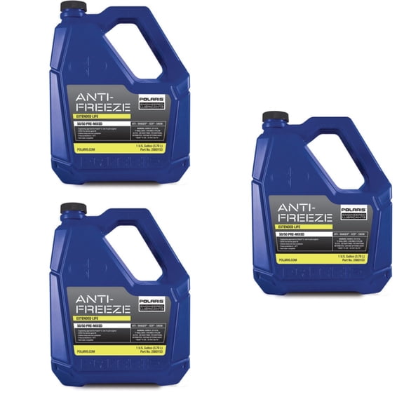 Polaris OEM 50/50 Premix Antifreeze Coolant 1 Gallon, QTY 3, 2880513