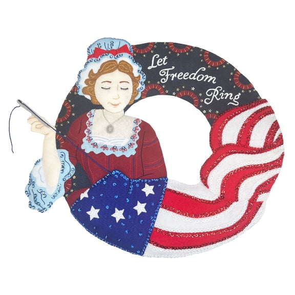 Let Freedom Ring Felt Wreath Kit from MerryStockings