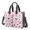 Breast Cancer Butterfly Flower White Pattern, variant on Breast Cancer Ribbon Medical Icon Pink Pattern Canvas Messenger Tote Bag, Teacher Tote with Multi Pockets & Removable Strap, Durable Canvas Gifts for Birthday Christmas Thanksgiving