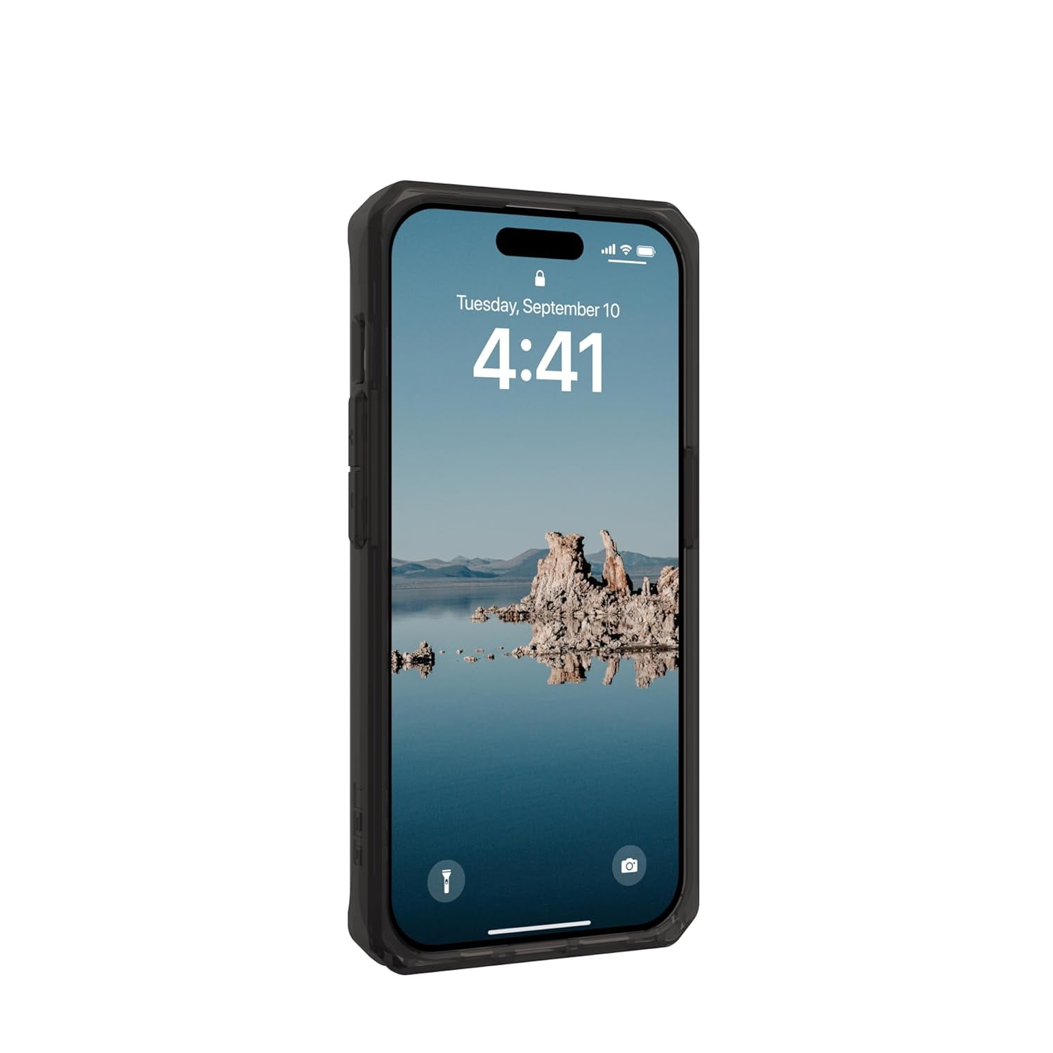 UAG iPhone 15 Pro Case 6.1" Plyo Black/Bronze Built-in Magnet Compatible with MagSafe Charging Rugged Anti-Yellowing Transparent Clear Protective Cover by URBAN ARMOR GEAR