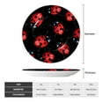 thumbnail image 2 of Daiia Beautiful Red Ladybug Printed Pattern Ceramic Plate Dinner Plates Bone China Decorative Plates with Display Stand Art Ceramic Ornaments for Wall Hanging Decoration-10in, 2 of 6