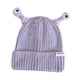 thumbnail image 4 of Gorro de punto con diseño de monstruo brillante y divertido para niños, gorro de punto duradero para correr. Púrpura, 4 of 9