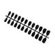 thumbnail image 4 of Seitruly Women Glitter False Nails Beauty Frosted Detachable Patch Wearable Artificial Tools Home On Full Cover Manicure Press Negro 10Conjunto, 4 of 6