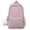 Z40-Light Pink, variant on Cute Solid Color Backpack With Plush Bear Pendant Lightweight Waterproof Multi Pocket Casual Back To School Bookbag For Teen Travel