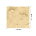thumbnail image 2 of Gold Leaf Foil Sheet, Dark Gold Leaf Papers, 3.3" x 3.1" for Decoration, Sculptures, Painting, Pack of 200 Pcs, 2 of 5
