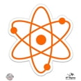 thumbnail image 1 of Atom Orange - 5" Vinyl Sticker - For Car Laptop I-Pad - Waterproof Decal, 1 of 1