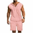 thumbnail image 2 of Maqroz Summer Men's Active Wear Set Sleeveless Tank Top and Athletic Shorts Casual Loose 2-Piece Outfits for Tennis Cycling Sports, 2 of 8