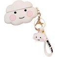 thumbnail image 1 of Étui de Protection Compatible avec Beats Studio Buds, Coque en Silicone Sourire Blanc Nuage Heureux, 1 of 5