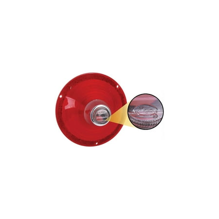 Backup Light Lens - MACs Auto Parts Premier Products 60-33343 Tail Light Lens - With Backup Lens - Bright Accent On Lens - FoMoCo Logo - Ford