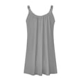 thumbnail image 6 of Sundresses for Women Sleeveless Scoop Neck Loose Fit Flowy Mini Dress Summer Beach Vacation Dress Swimsuit Cover Up, 6 of 6
