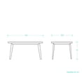 thumbnail image 2 of Mesa de comedor Evo 140cm - Nogal GAIA Retro, 2 of 8
