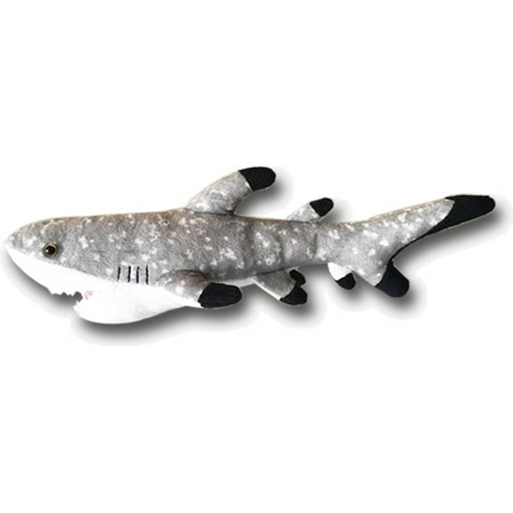 Chiefly Shark Plush Toy With Black Fin, 17 Inch