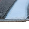thumbnail image 5 of Flash Furniture Atlan Round Contemporary Black, White, Grey, Red Area Rug, 5' x 5', 5 of 7