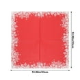 thumbnail image 3 of Christmas Disposable Napkins, Holiday Party Napkins, Red Printed Festive Tissue Paper for Christmas and Seasonal Celebrations, 33x33cm Disposable Paper Napkins, 20 Count Pack, 3 of 6
