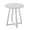 White, variant on Adjustable Height Round Bar Table with Black Top and Metal Base, Space Saving Cocktail Table for Living Room, 24 Inch Diameter, MDF and Metal