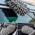 thumbnail image 3 of Telescopic Stainless Steel Rod Duster Home Car tool retractable duster telescopic Cleaning Retractable Dusting Brush Cleaning Tool, Blue, 3 of 8