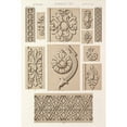 thumbnail image 2 of Owen Jones 11x14 Black Ornate Wood Framed Double Matted Museum Art Print Titled: Hindoo No.1 (1856), 2 of 5