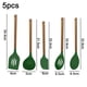 thumbnail image 2 of Utensilios de cocina de silicona con mango de madera de 5 piezas - mango de madera de acacia, 2 of 5