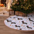 thumbnail image 5 of Sikiie Dachshund Dog Nativity Christmas Tree Skirt, Jesus Christian Winter Holiday Tree Mat Decoration(30-48IN)30", 5 of 6