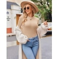 thumbnail image 5 of Ekouaer Women's Long Sleeve Shirts 3 Packs Crew Neck Stretchy Fitted Tops Ribbed Base Layer Soft Thermal Undershirts Tee, 5 of 5
