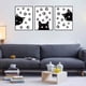 thumbnail image 5 of Juego De 3 Impresiones De Arte De Pared De Gato Animal, Póster Divertido Con Gato Negro Y Garra Jormftte WRQX-468, 5 of 6
