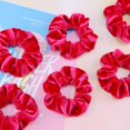 thumbnail image 3 of IVARYSS Chouchous Rouges, Cheveux Doux en Velours Premium, Élastiques Épais, Accessoires pour Femmes et Filles, Lot de 12, 3 of 6