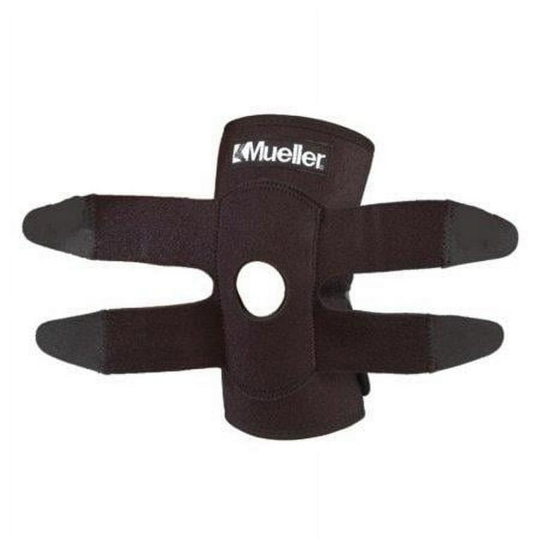 Mueller Adjustable Knee Support, Neoprene Blend, Open, Black, OSFM Mueller Adjustable Knee Support, Neoprene Blend, Open, Black, OSFM