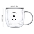 thumbnail image 4 of Cazas Jugo Leche Té Animal Dibujos Animados Vidrio Espalda Doble Pared La Copa Espresso Aislada Osos Con San Valentín Regalos Cumpleaños, 4 of 9