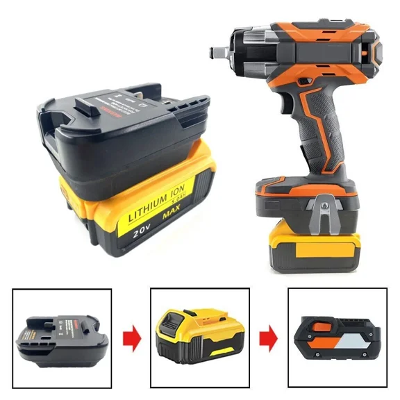 Battery Adapter for Dewalt 20V Li-ion Battery Convert To for Ridgid for AEG 18V