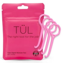 TÜL Invisalign Remover Tool, Made in USA, Lifetime Warranty, Pink 4 Pack